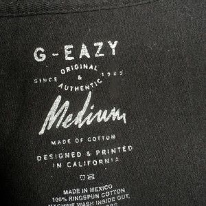 G-Eazy Tops - G-Eazy T-Shirt G-Eazy Tops - G-Eazy T-Shirt